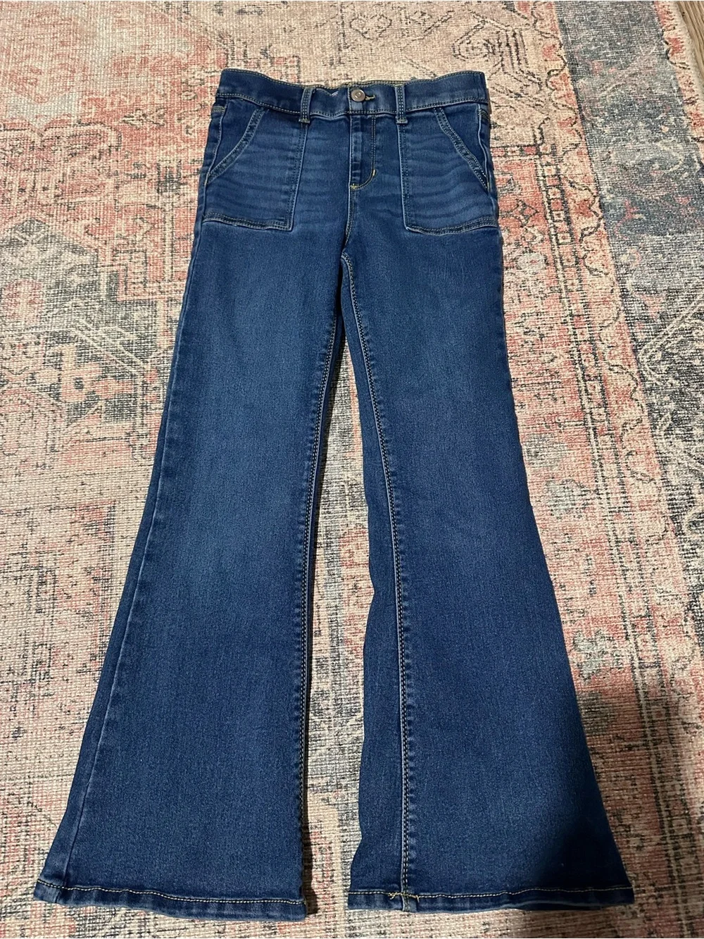 wonder nation Dark Blue Flared Wide-Leg Jeans